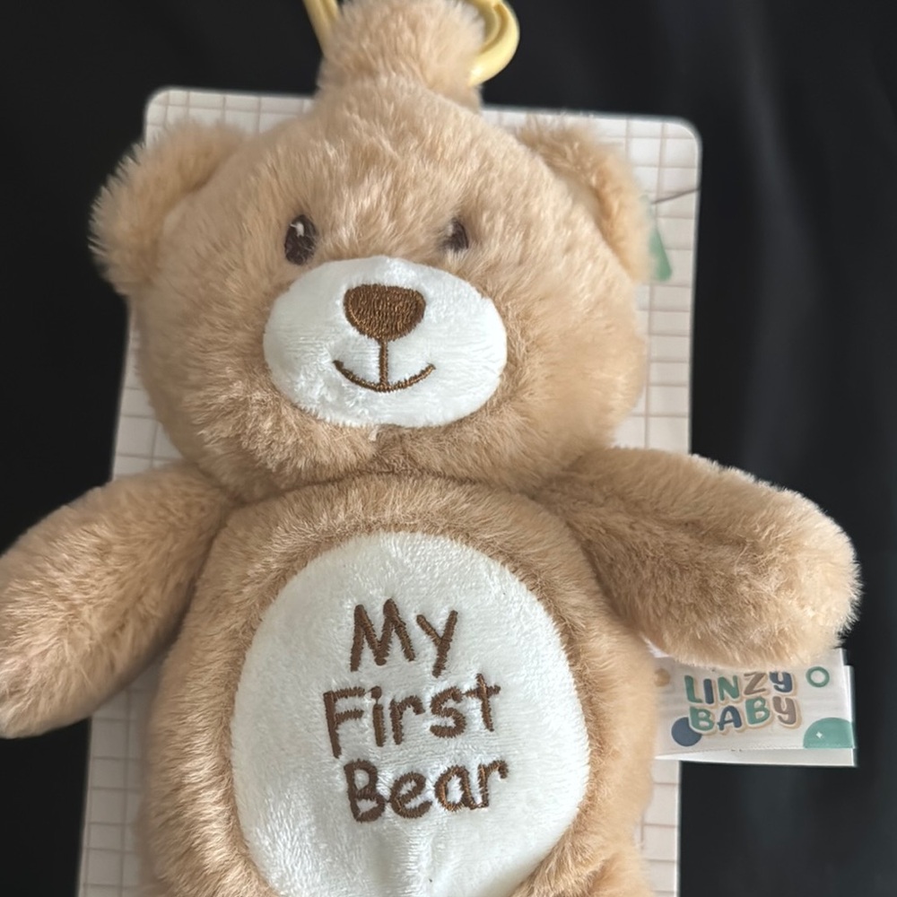 My First Bear Plush Toy - Tan and White